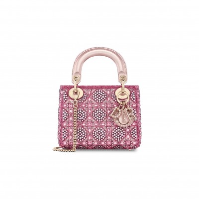 DIOR LADY DIOR BAG M0505ORHR-M912 (20*17*8cm)